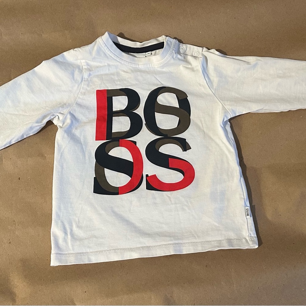 BOSS Hugo Boss Kids White Long Sleeve Shirt